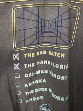 Disney Star Wars 'The Bad Batch' Graphic Tee - Brown with Blue & Yellow Print